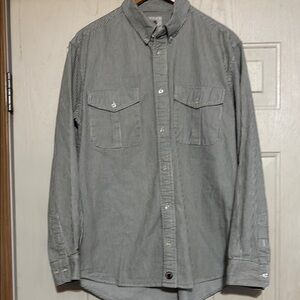 Southern Proper Olive Striped Shirt‎
